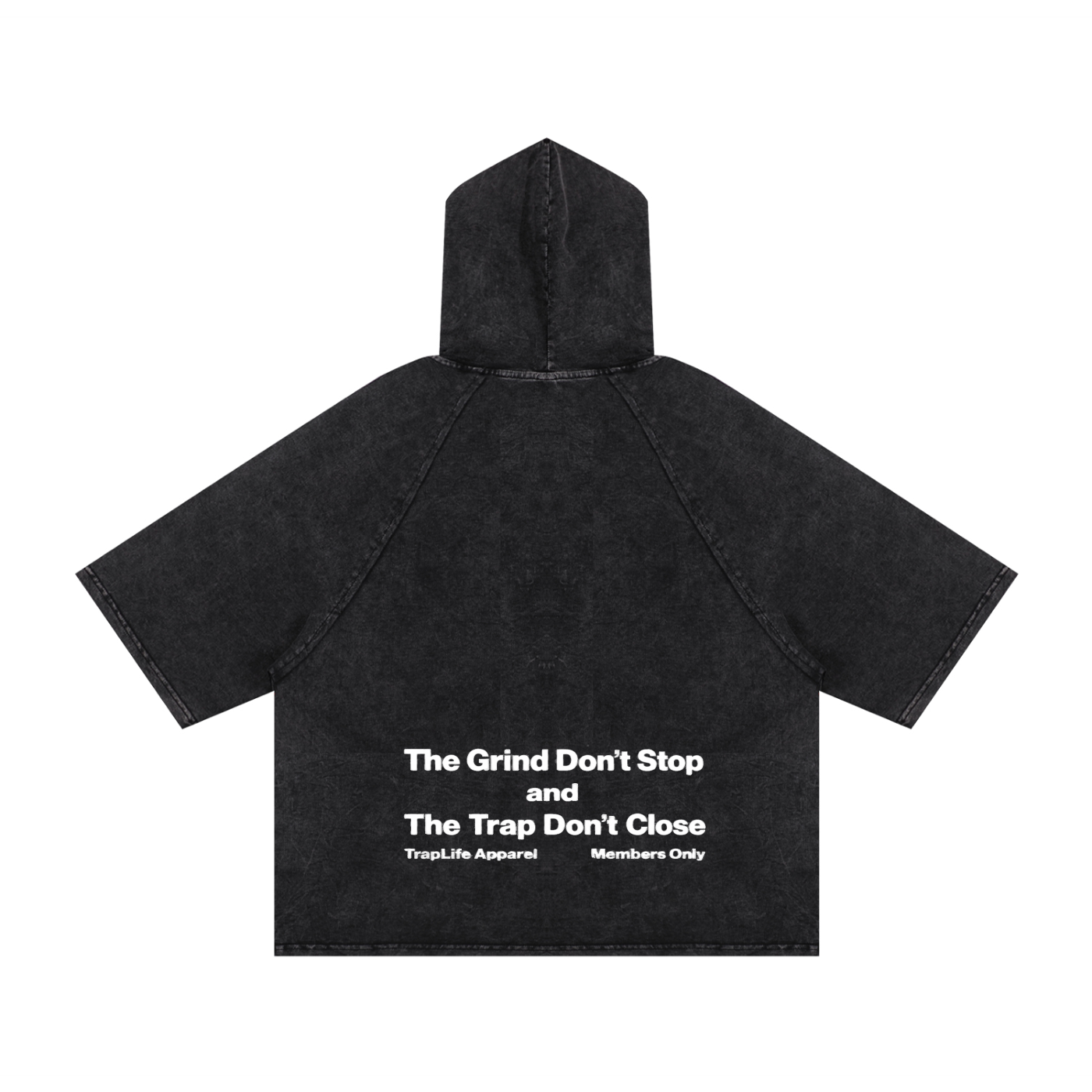 traplife Hooded Boxy T-Shirt