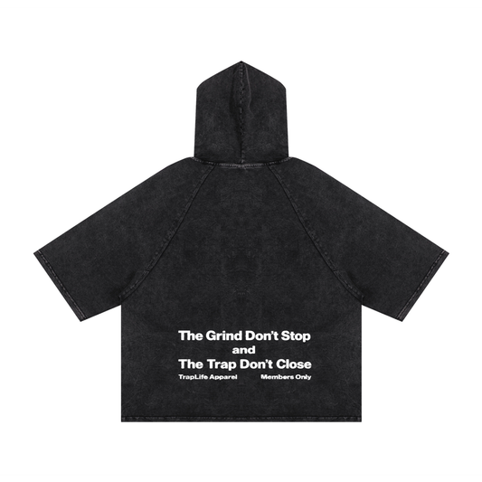 traplife Hooded Boxy T-Shirt