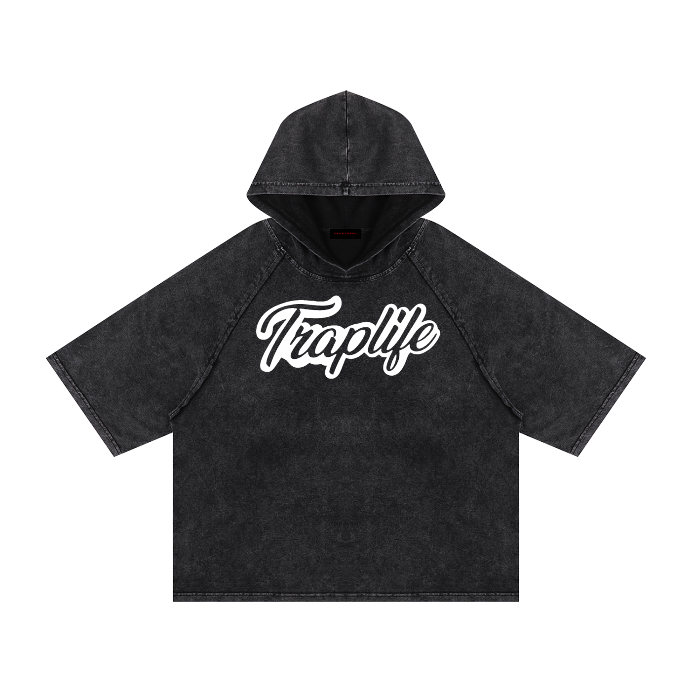 traplife Hooded Boxy T-Shirt