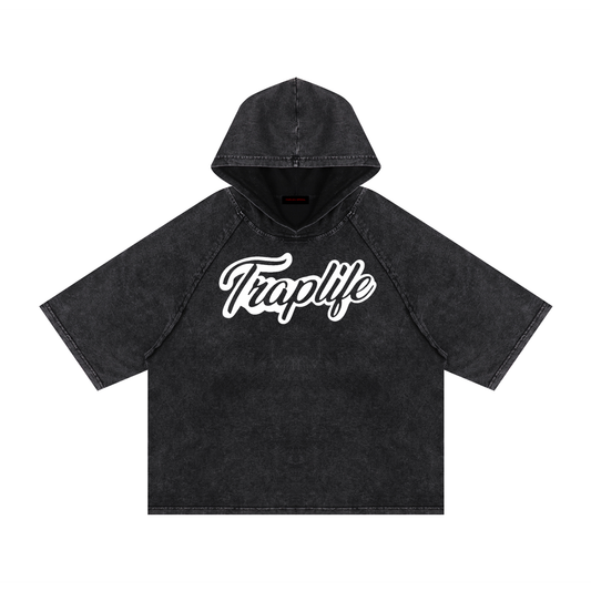 traplife Hooded Boxy T-Shirt